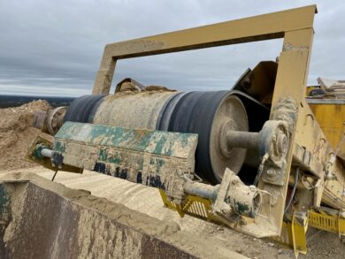 Micro Eraser Primary Belt Cleaner - Quarry Application